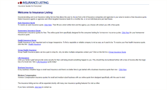 Desktop Screenshot of insurancelisting.com